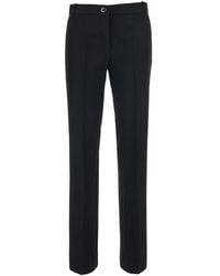 Pinko - Crepe Viscose Trousers Polyester - Lyst