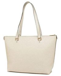 COACH - Tote Bag-Chalk Leather Tote-Bags - Lyst