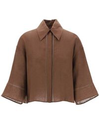 Max Mara - Button Detailed Long-Sleeved Top - Lyst
