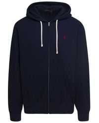 Polo Ralph Lauren - Zip-Up Hoodie Cotton Blend - Lyst