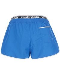 Versace - Swim Shorts Tech Fabric Polyester Beachwear - Lyst
