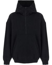 Saint Laurent - Hoodie With Logo Lettering Embroidery - Lyst