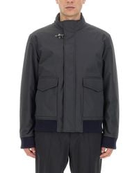Fay - Nylon Bomber Jacket - Lyst