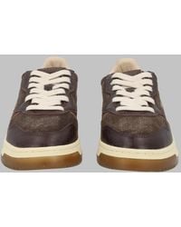 Autry - Medalist Low Crocodile Embossed Suede Sneakers - Lyst