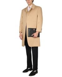 Thom Browne - Cotton Coat With Classic Collar Trench & Raincoats - Lyst