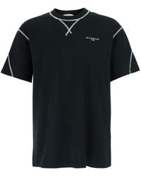 Givenchy - T-Shirt With Logo On The Front - Lyst