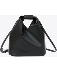 MM6 by Maison Martin Margiela - Borsa O Black Synthetic Leather Small Bag - Lyst