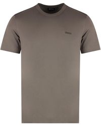 Zegna - Cotton Crew-Neck T-Shirt - Lyst