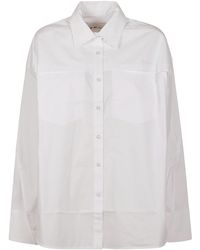 REMAIN Birger Christensen - Poplin Oversized Shirt - Lyst