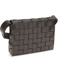 Bottega Veneta - Messenger Crossbody Bag Orto Espresso- Calf Leather Shoulder - Lyst