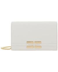 Elisabetta Franchi - Clutch Bag With Logo Lettering On The Front And Chain Shoulder Strap - Lyst