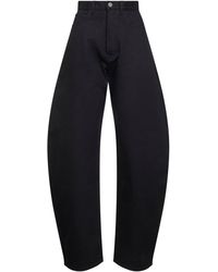 Alaïa - Denim Rounded Jeans - Lyst