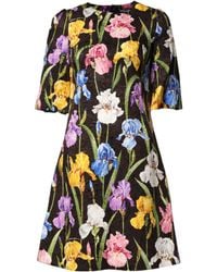 Dolce & Gabbana - Floral Brocade A-Line Mini Dress Co+Se+Vi - Lyst