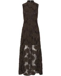 ROTATE BIRGER CHRISTENSEN - Maxi Dress 3D Flower - Lyst
