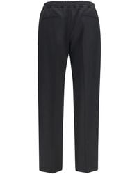 Valentino - Cotton Gabardine Vlogo Pants Trousers - Lyst