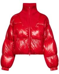 DIESEL - Glossy Nylon W-Arrior Short Puffer Jacket - Lyst