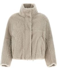 Brunello Cucinelli - Lamb Leather Full-Length Jacket Clothing - Lyst