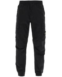 Stone Island - Compass Patch Elasticated Waist Cargo Trousers - Lyst