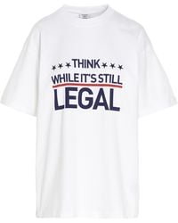 Vetements Human Rights T-shirt - White