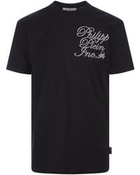 Philipp Plein - T-Shirt With Tm Print On Front And Back - Lyst