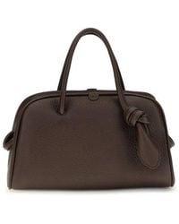 Jacquemus - Jacquemus Grained Calf Leather Top Handle Bag - Lyst