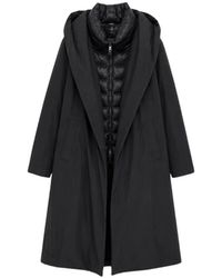 Herno - 2 Layer Windstopper Padded Coat With Belt - Lyst