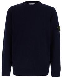 Stone Island - Crewneck Wool Sweater Tops - Lyst