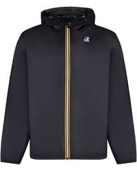 K-Way - Claude Hooded Nylon Jacket Polyamide Raincoats - Lyst