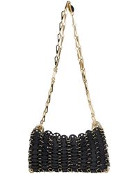 Rabanne - Shoulder Bag With Two Chain-Link Shoulder Straps And Logo Engraved Discs - Lyst