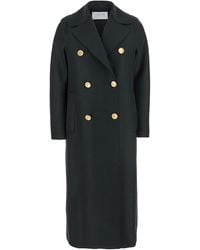 Harris Wharf London - Double-Breasted Wool Coat Virgin - Lyst