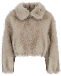 VALENTINI 1972 - Bomber Jacket With Wide Collar - Lyst