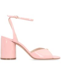 Casadei - Tiffany Patent Leather Sandals - Lyst
