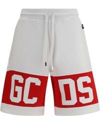 Gcds - Band Logo Sweat Shorts Cotton Bermuda - Lyst