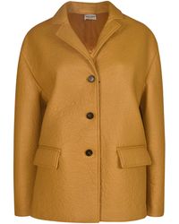 Miu Miu - Buttoned Fitted Jacket - Lyst