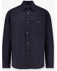 Tonywack - Wool Blend Striped Shirt - Lyst