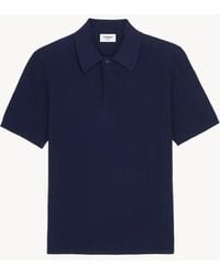 Saint Laurent - Saint Laurent Knit Collar Polo - Lyst