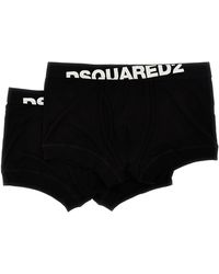 DSquared² - 2-pack Elastic Logo Boxer Shorts Underwear, Body - Lyst