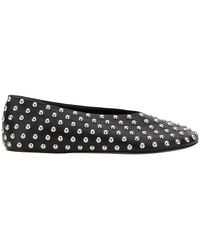 Jil Sander - Ballerina Flats With Metallic Stud Accents - Lyst