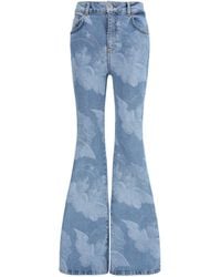 Fiorucci - Flare Skinny Angel-Print Jeans Cotton - Lyst