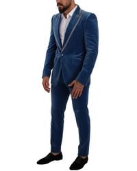 Dolce & Gabbana - Elegant Velvet Slim Fit Suit - Lyst
