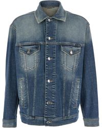 Dolce & Gabbana - Jacket With Distressed Effect - Lyst