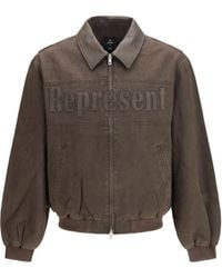 Represent - Roscoe Bomber Cotton Jacket - Lyst