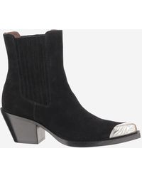 Paris Texas - Suede Ankle Boots Calf Leather - Lyst