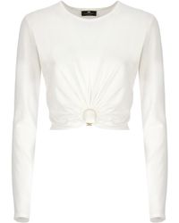 Elisabetta Franchi - Sweaters White - Lyst