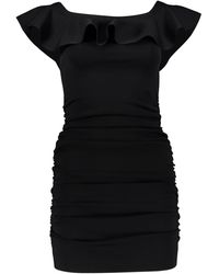 Celine - Ruffled Mini Dress - Lyst