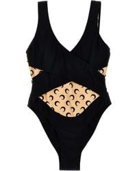 Marine Serre - All Over Moon One-Piece Swimsuit - Lyst