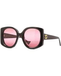 Gucci - Sunglasses Butterfly Full Rim, Dark Frame And Gradient Lens Gg1257S003 - Lyst
