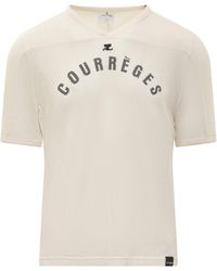 Courreges - Courreges T-shirt Mesh Baseball - Lyst