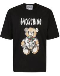 Moschino - Drawn Teddy Bear T-Shirt - Lyst