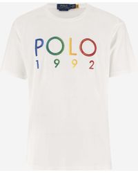 Ralph Lauren - Cotton T-Shirt With Logo - Lyst
